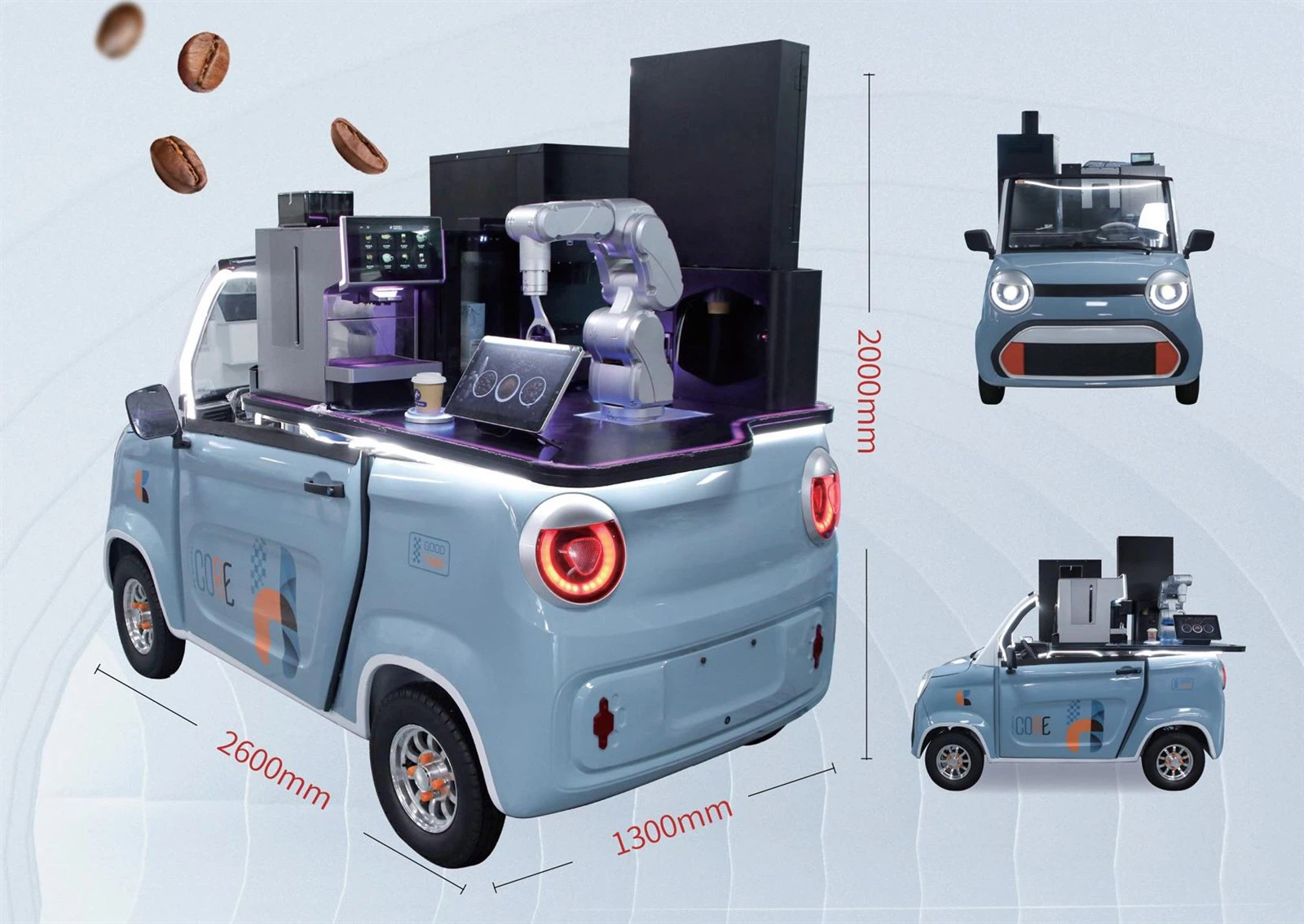 AI Mobile Robot Coffee Car Machine-2 AI Mobile Robot Coffee Car Machine-2